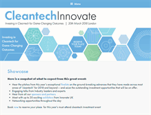 Tablet Screenshot of cleantechinnovate.com